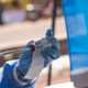 A health care worker in the DRC preparing a dose of the Ebola vaccine.
